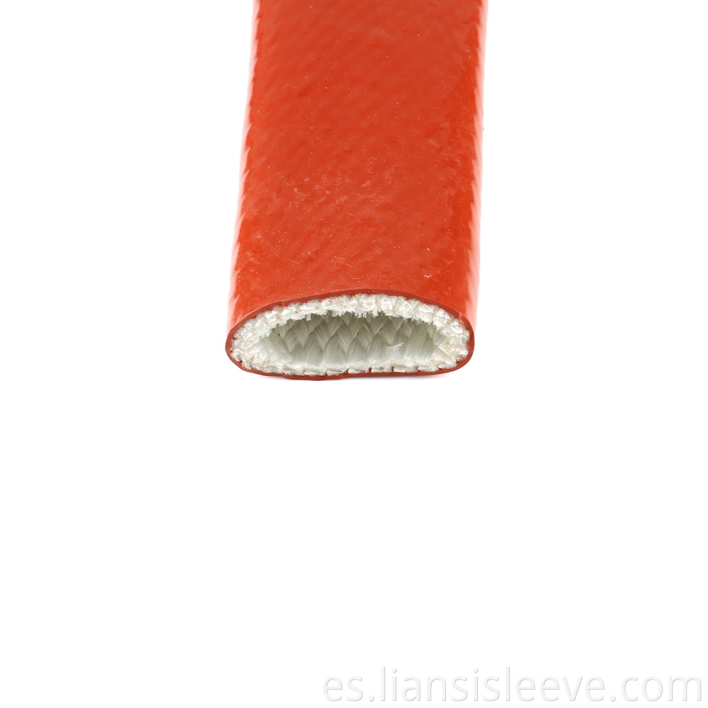 25mm 4000v Red High Temperature Heat Flame Abrasion Resistant Silicone Rubber Fire Sleeve2